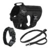Dog Harness Set| Dog Harness Collar Leash Set| No Pull Dog Vest Harness