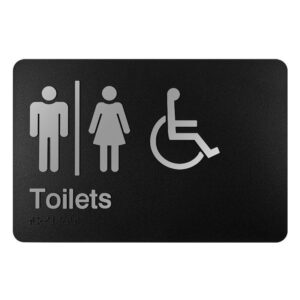 Braille Restroom Sign |  ADA Braille Toilet Sign