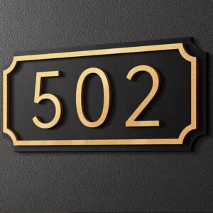 Room Number Sign | 3D Wall Mounted Number Sign